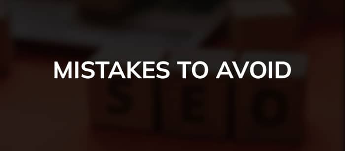 Automotive SEO mistakes to avoid